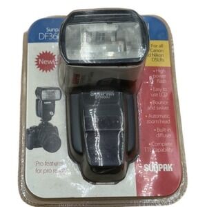 Sunpak DF3600U Universal Flash for Canon Nikon DSLR TTL Wireless NIB